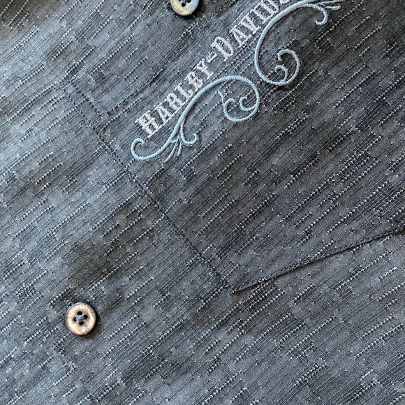 Harley Davidson Button Down Short Sleeve Shirt - Picture 6 of 14